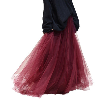 Pleated Skirt Mesh Skirt Women's Fairy Gauze | Magic Stories