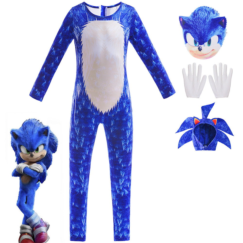 Halloween Children's Costume Anime Character Cosplay Clothes Jumpsuit — back view