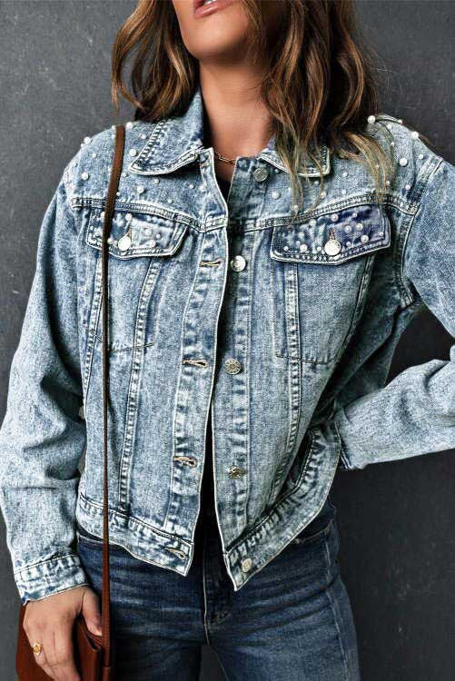 Fall Winter Cowboy Jacket Loose Casual Jacket — scale reference