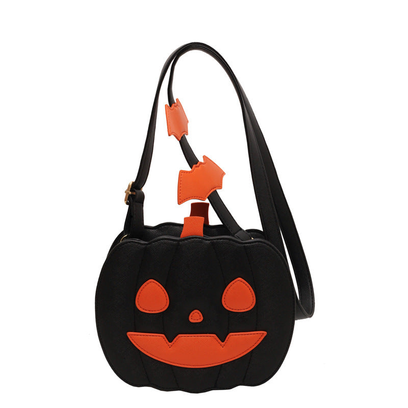 Funny Pumpkin Halloween Bag — scale reference