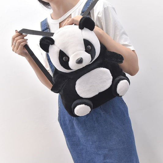 Cute Fashion Panda Plush Backpack
