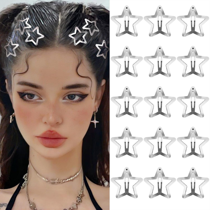 15PCS Star Hair Clips, Y2K 2000s Snap Hair | Magic Stories