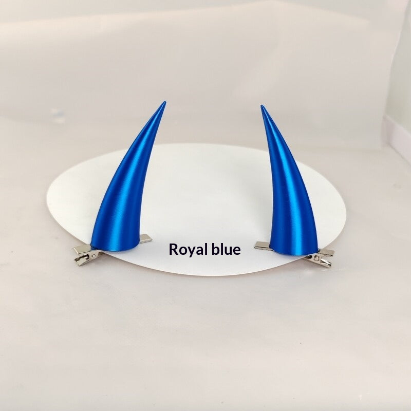 Demon Horn Cosplay Headpiece Prop — back view