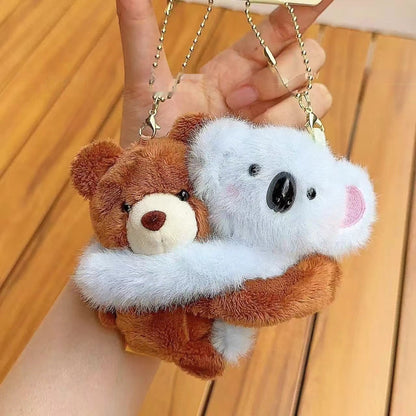 Animal-themed Couple Plush Keychain Pendant | Magic Stories
