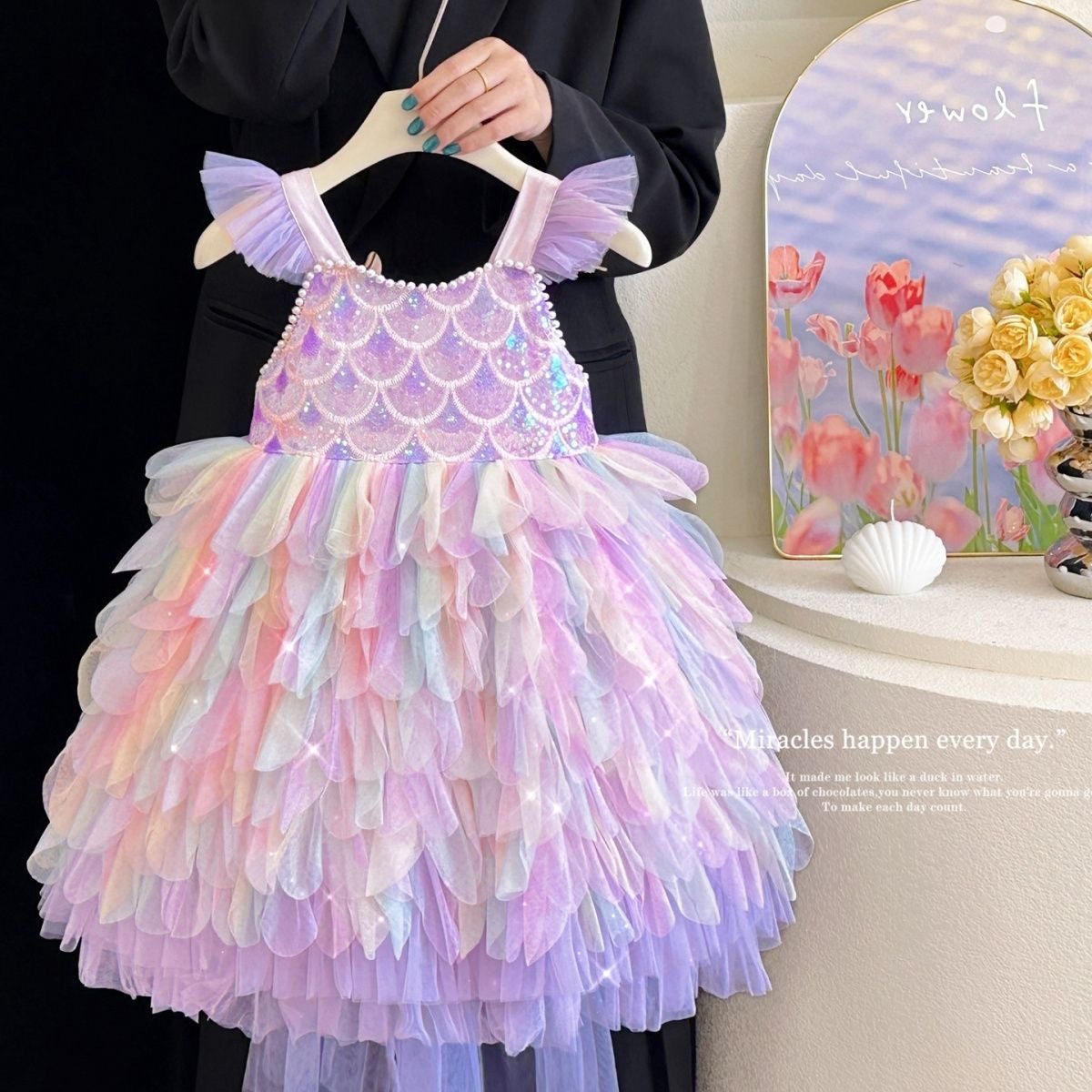 Girls Strap Birthday Lolita Puffy Tulle | Magic Stories