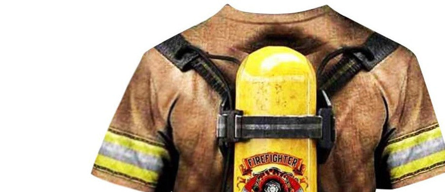 Firefighter Suit Fireman Superhero T-shirt | Magic Stories