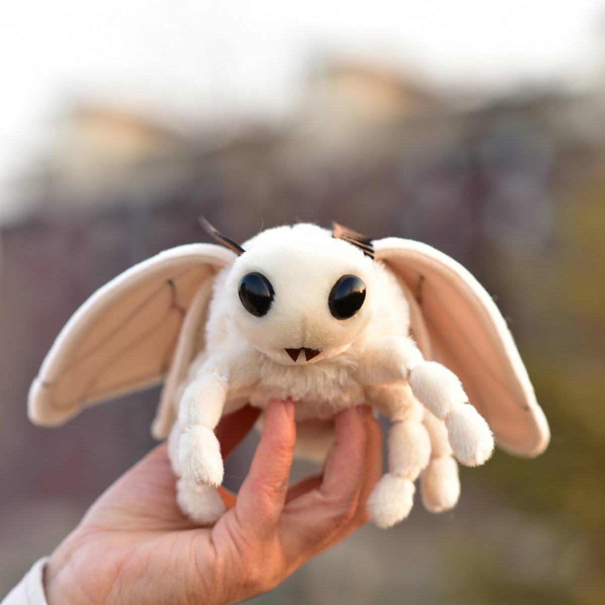 White Moth Plush Toy Stuffed Insect | Magic Stories