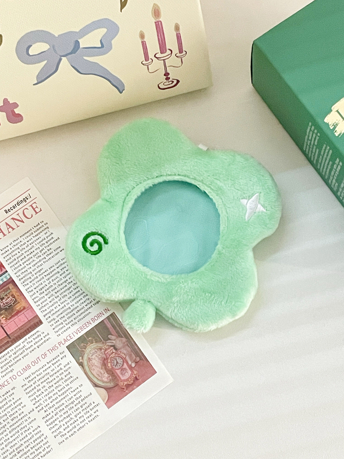 Creative Badge Plush Keychain Bag Charm | Magic Stories