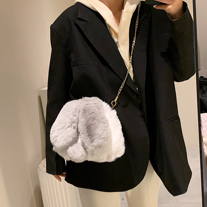 Cute Plush Ears Bunny Tail Fashion Macaron | Magic Stories