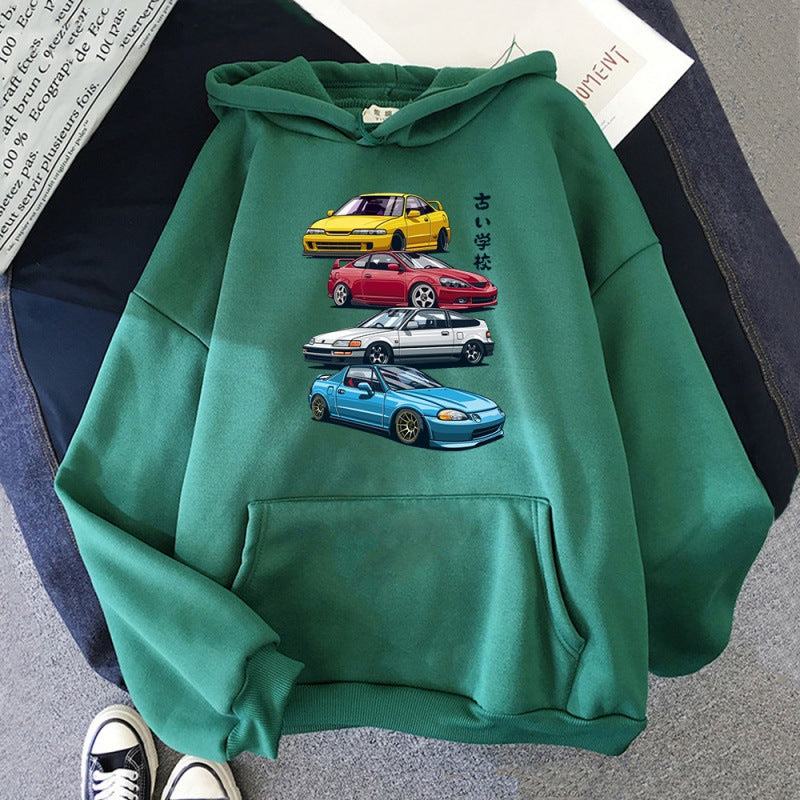 Anime Initial D Hoodie JDM Mix Civic CRX Integra Gedruck T Ho — side view