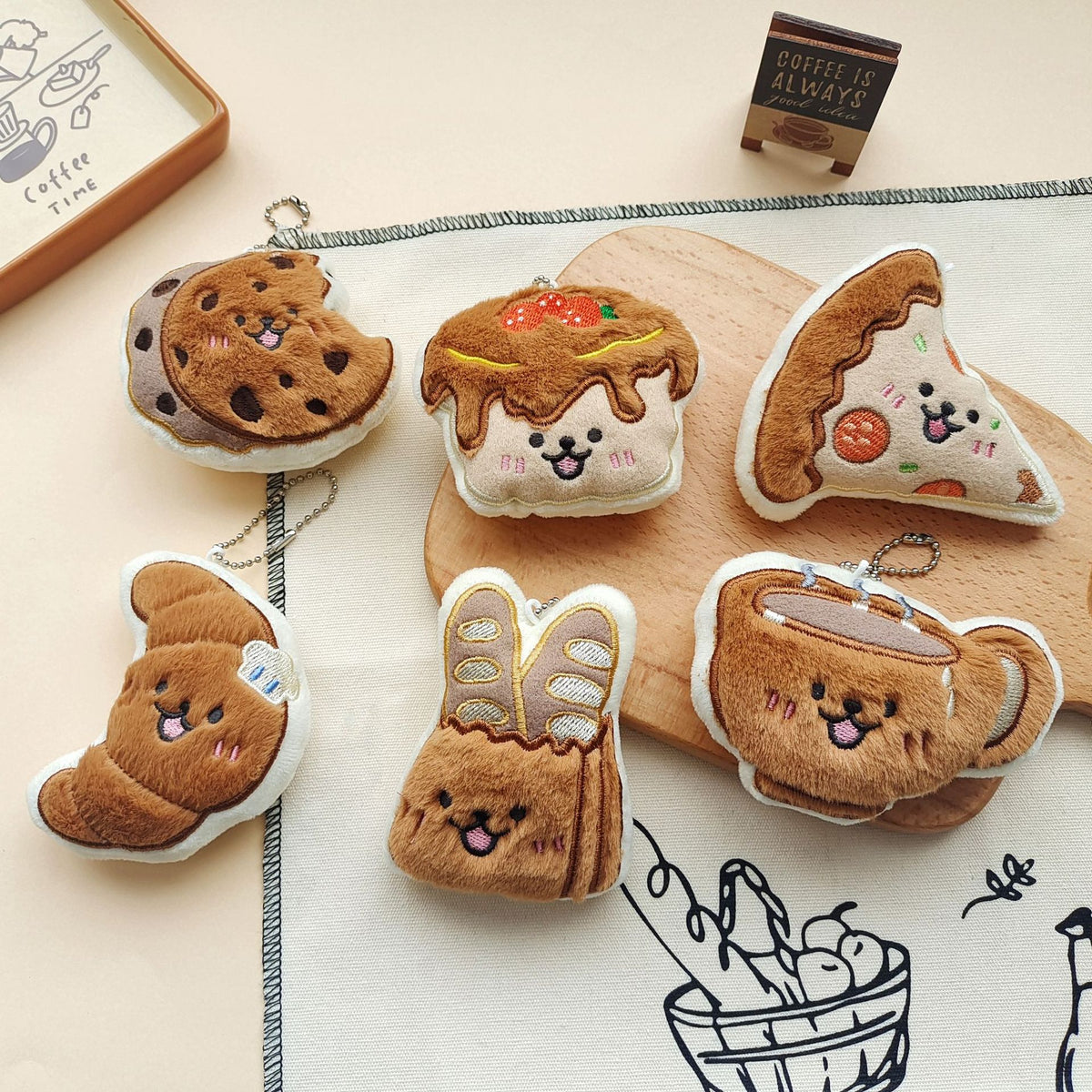 Original Cartoon Food-shaped Plush Charm | Magic Stories