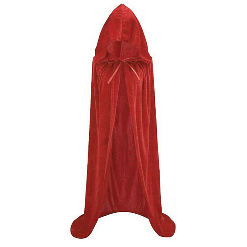Halloween Hooded Velvet Cloak Robe Medieval | Magic Stories