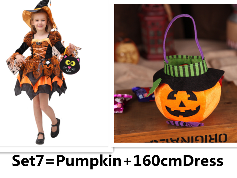 Halloween Children Costume Cosplay Witch Princess Dress — detail