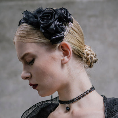 Creative Gothic Women's Flower Hair Clips — detail