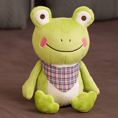 Scarf Frog Doll Cute Little Frog Plush Toy — side view