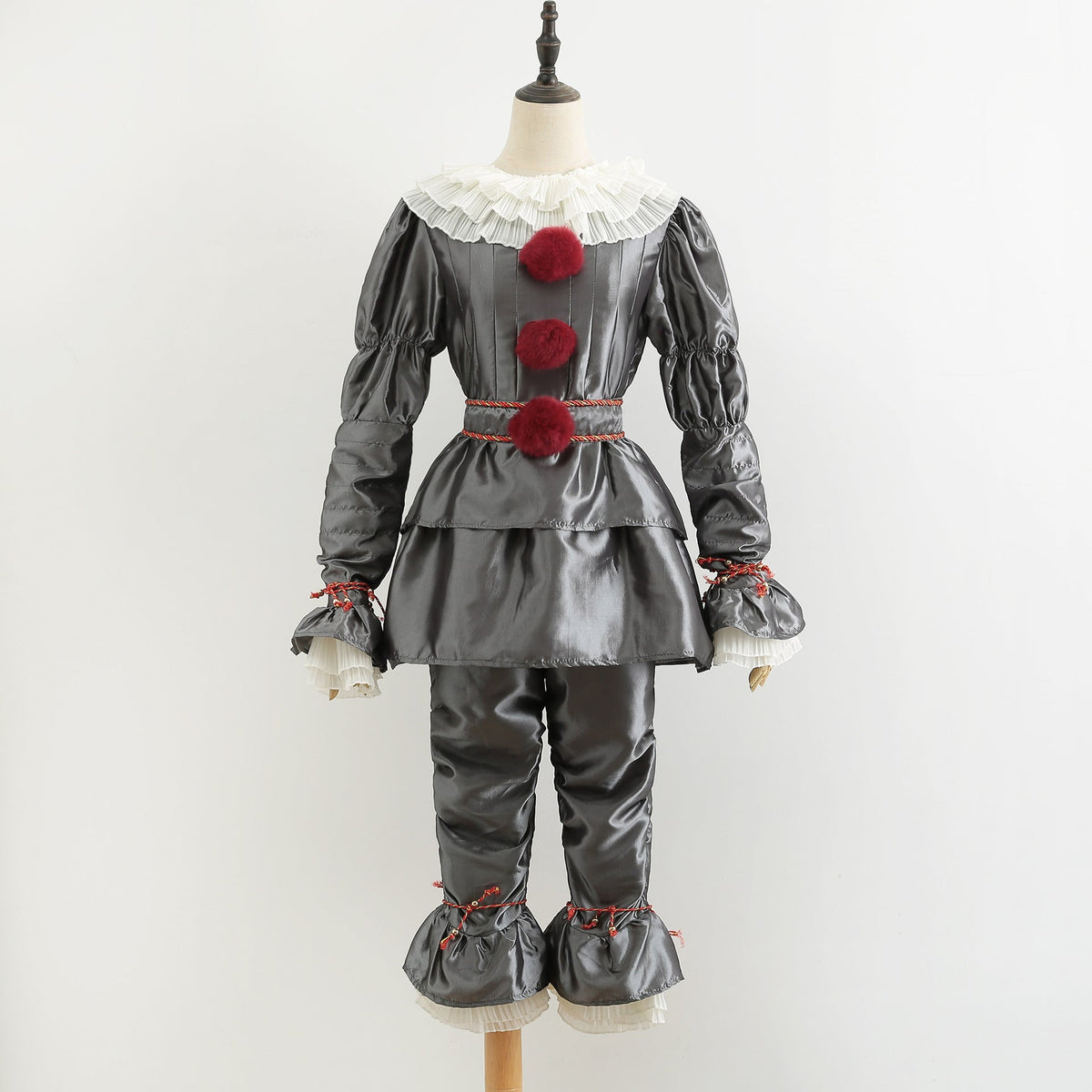 Pennywise Clown Cosplay Costume - IT — included in Pennywise IT Clown Cosplay Set — Costume + Orange Wig