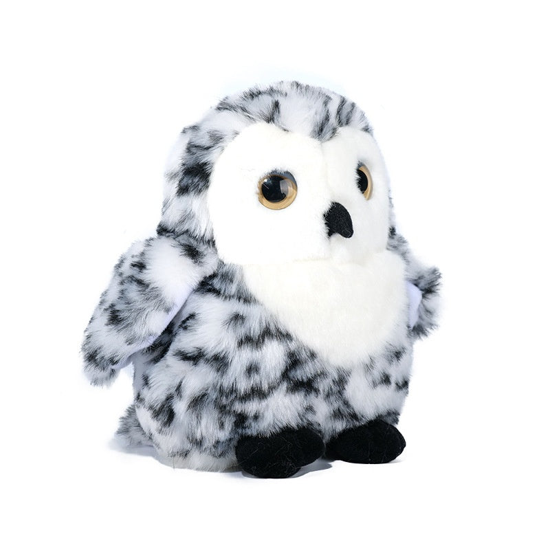 Gray And White Plush Owl Toy | Magic Stories