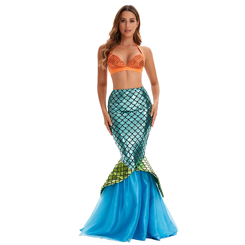 Halloween Costume Mermaid Princess Long | Magic Stories
