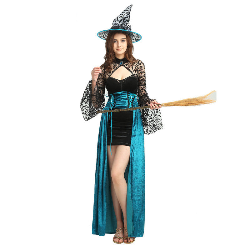 Halloween Cosplay Witch Stage Costume — side view
