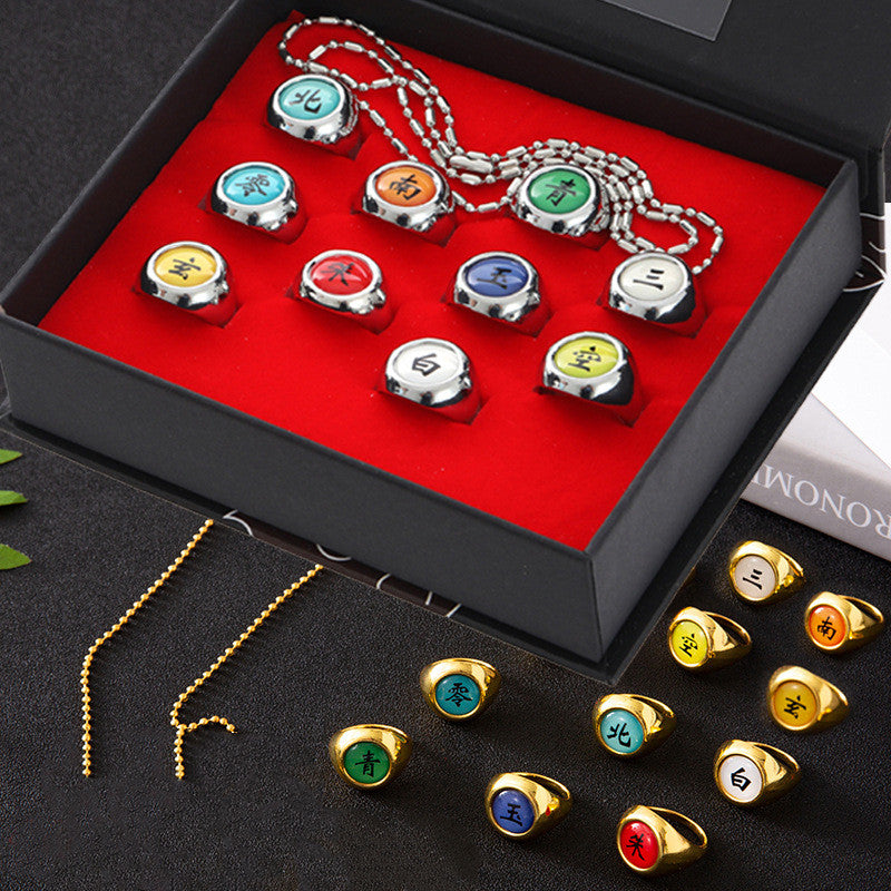 Set Anime Peripheral Alloy Ring | Magic Stories