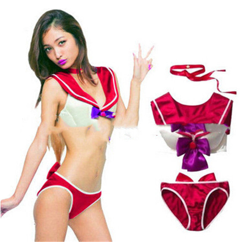 Cosplay Sailor Moon Sexy Bikini Set — back view