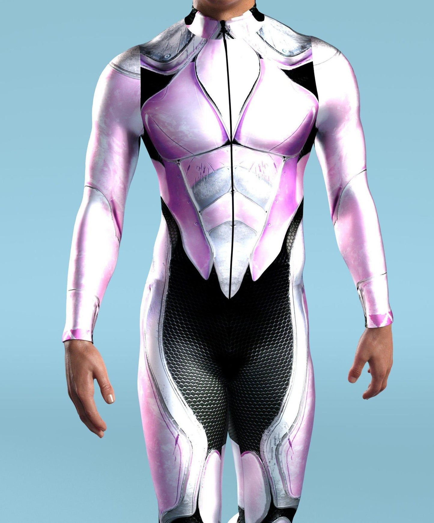 Halloween Tights 3D Digital Printing Cosplay One-piece Play Costume — side view