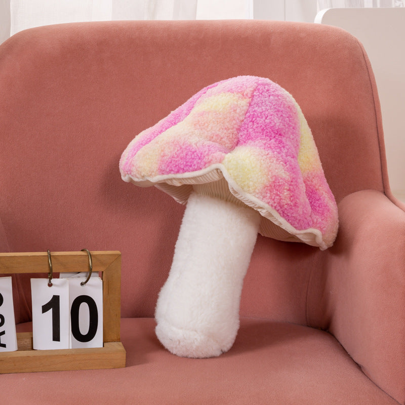 Cute Colorful Small Mushroom Pillow Plush Toy — detail