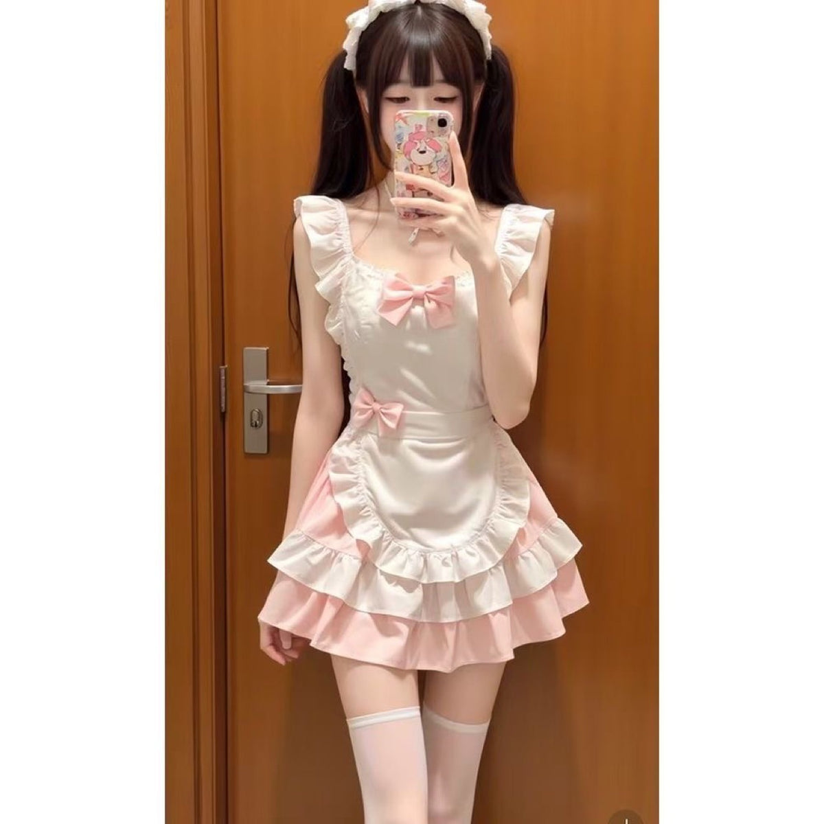 Sweet And Cute Maid Outfit Short Skirt — side view