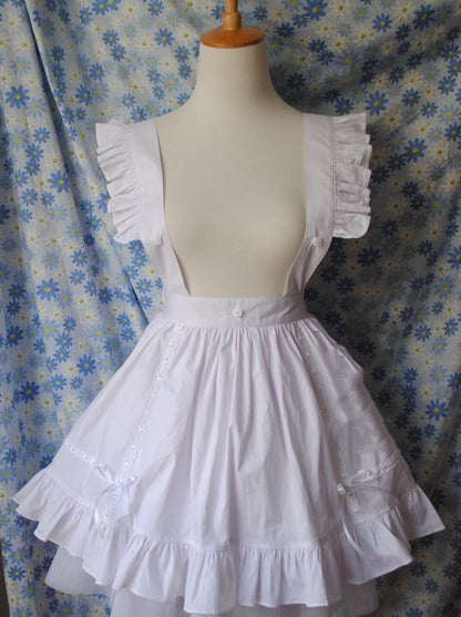 Dress Japanese Strap Dress Maid Apron Lolita | Magic Stories