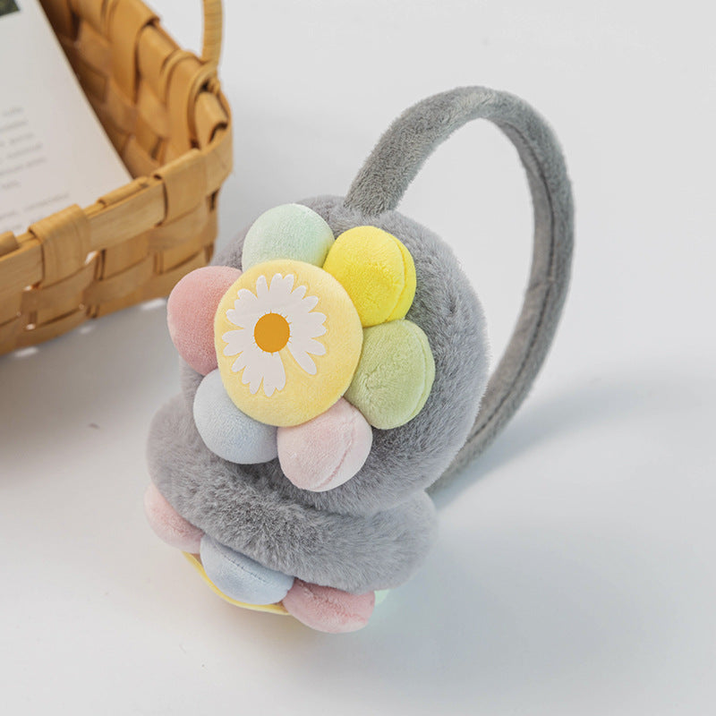 New Children's Plush Earmuffs Cute Sunflower | Magic Stories