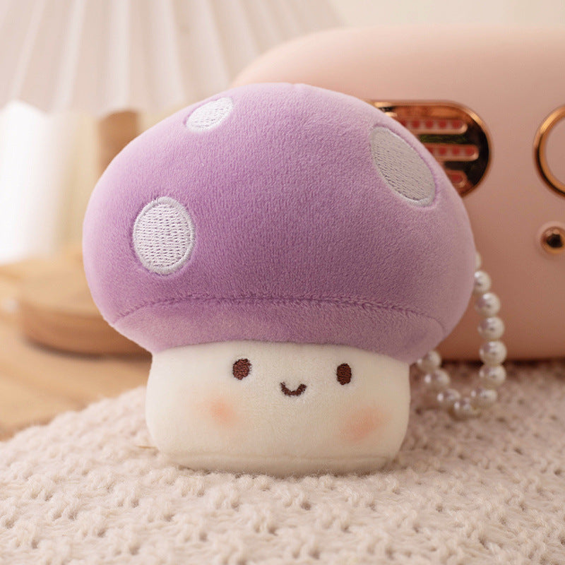 Small Mushroom Pillow Girls' Sleep Hug Doll Healing Series Doll Plush Toy — in use