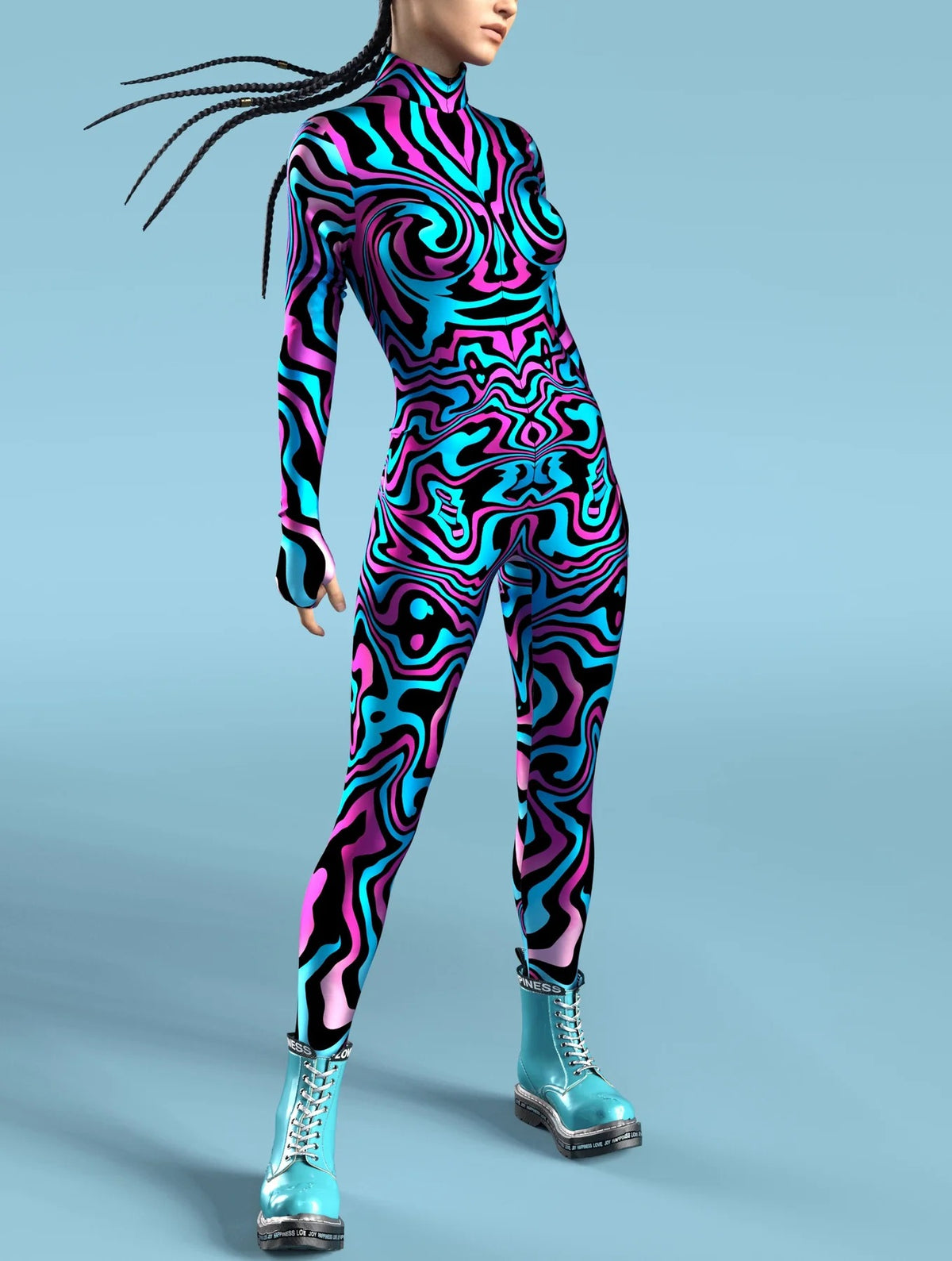 Video Game Pattern Digital Printing Cosplay Cosplay Clothes Tight Jumpsuit — packaging