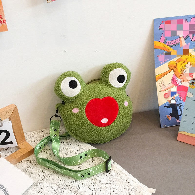 Fashion New Frog Doll Bag Plush — side view
