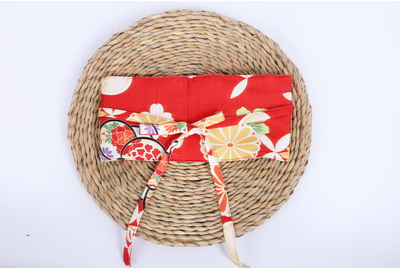 Kimono Girdle Japanese Style Belt Dress Decorative Belt Cherry Blossom Kimono — back view