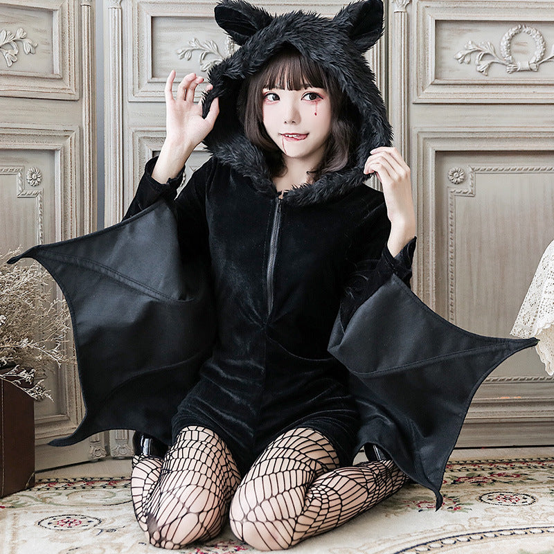 Bat Demon Animal Party Carnival Costume For Role-Playing Performances — detail