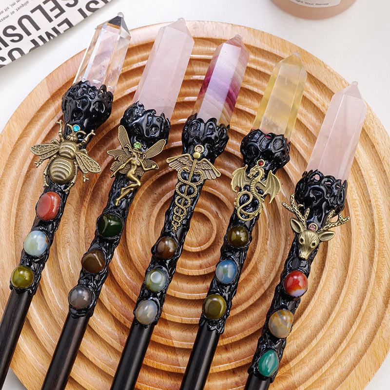 Natural Crystal Magic Wand Halloween | Magic Stories