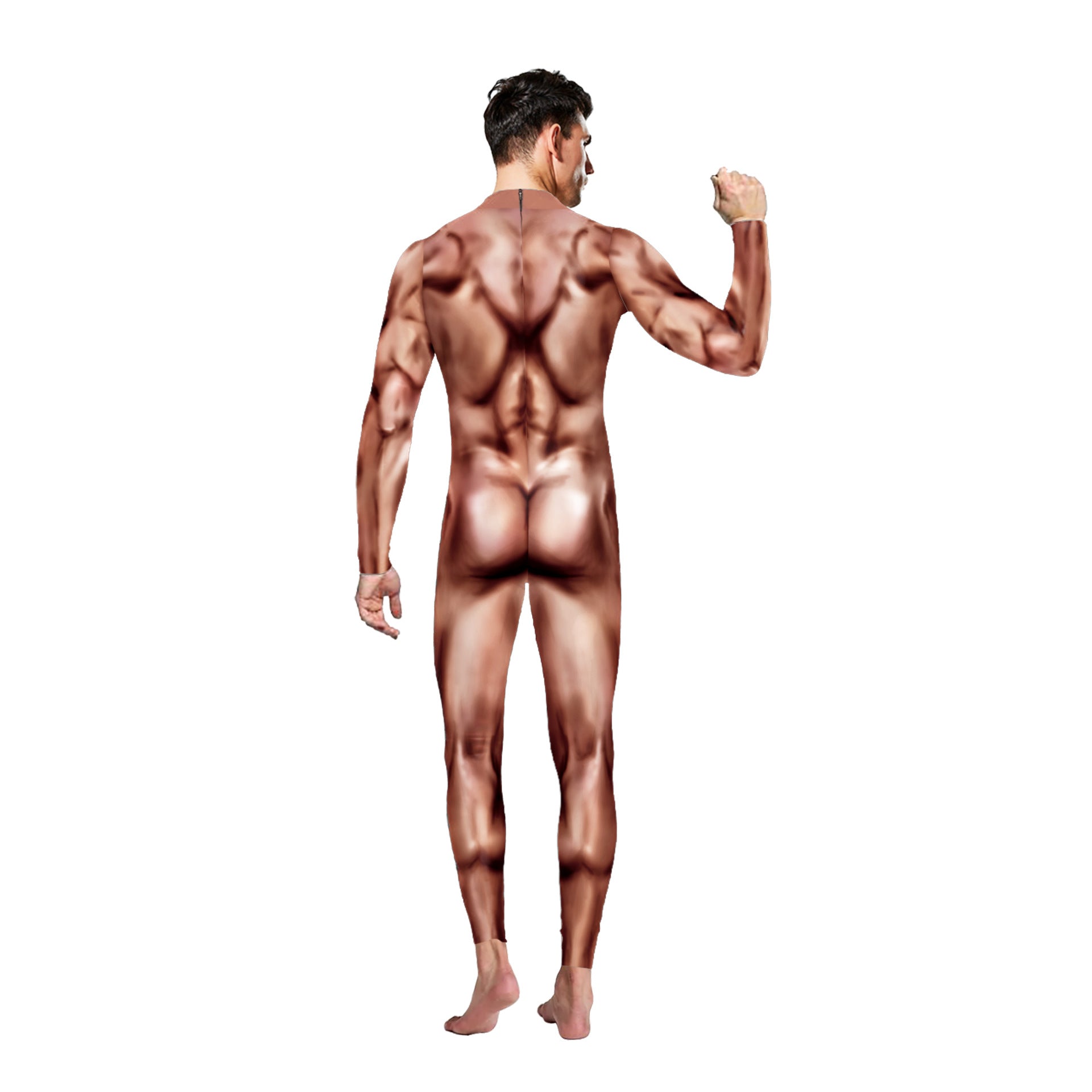 Cosplay Digital Printing Pattern One-piece Men — back view