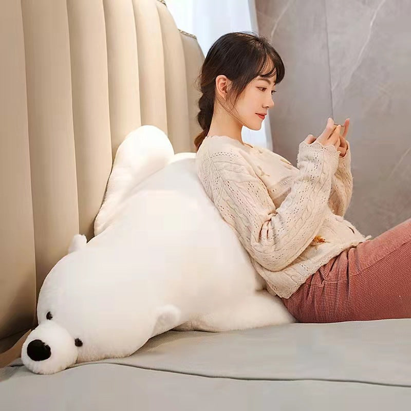 Polar Bear Plush Toy Sleeps With Pillow | Magic Stories