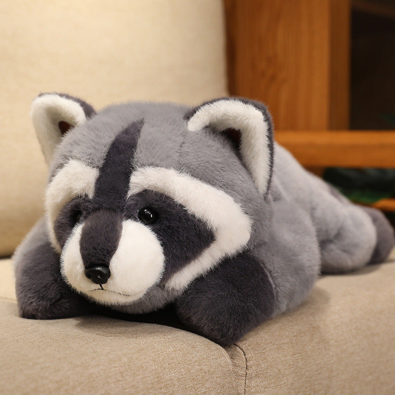 Cute Lying Raccoon Plush Doll | Magic Stories