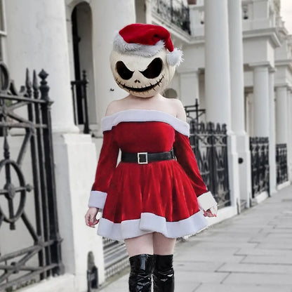 Women's Christmas Costume Santa Dress Plush | Magic Stories