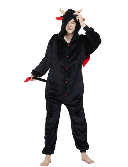 Adult Kigurumi Devil Onesies Flannel Cute | Magic Stories