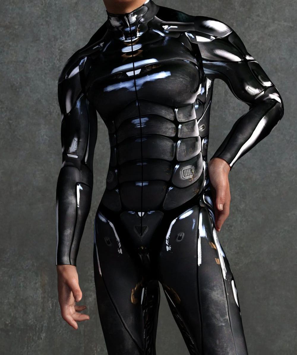 3D Digital Printed Cosplay One-piece Costume — Designs VV017, VV018, VV023 & More — side view