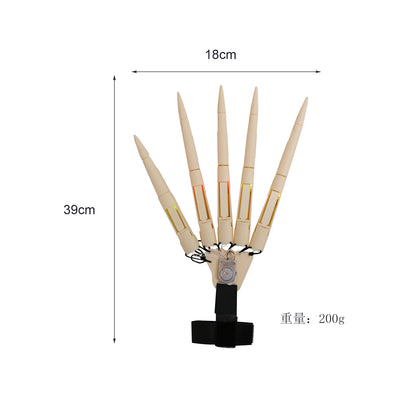 Halloween Finger Joint Glow Claw Party Prop — scale reference