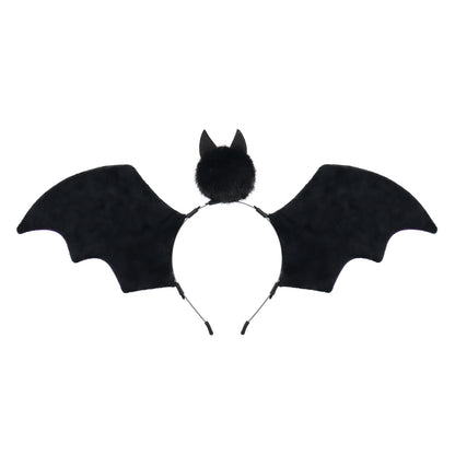 Halloween Vampire Bat Wings Headband, Funny Furry Beast Ear Cosplay Hair Hoop, Novelty Spooky Bat Costume — packaging