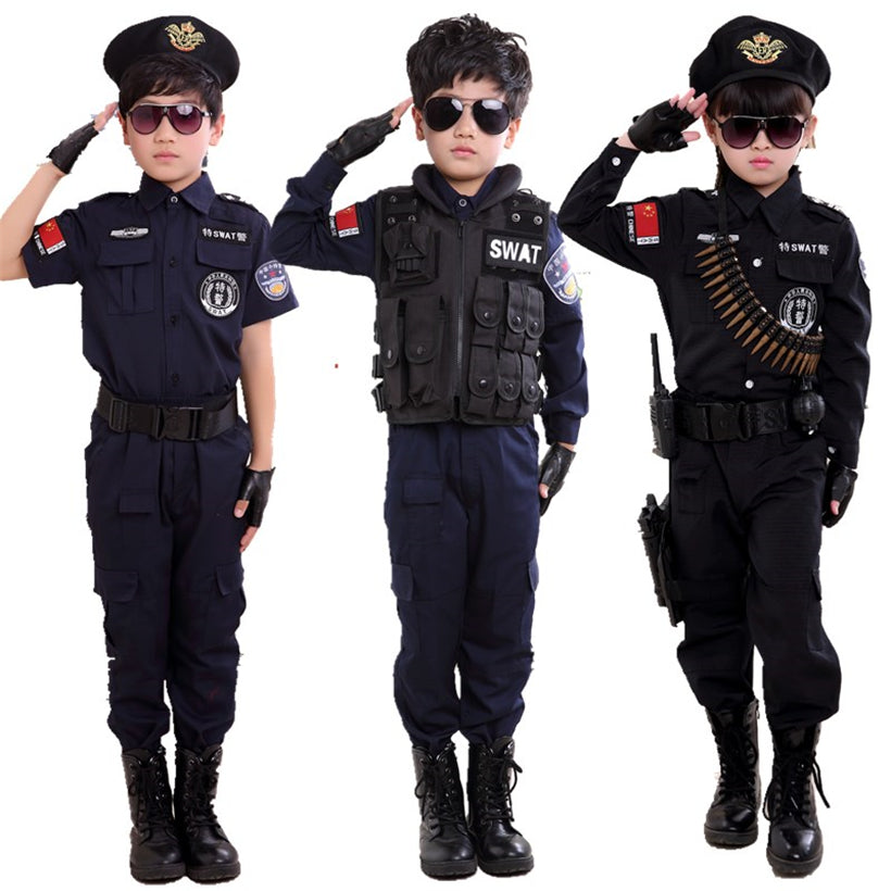 Boys Police Costume Children's Cosplay | Magic Stories