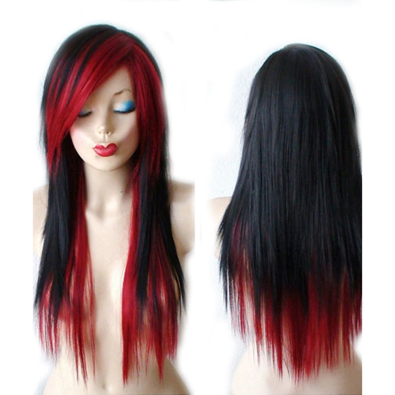 Colorful Gradient Color Harajuku Ice Cream Harajuku Wig — side view