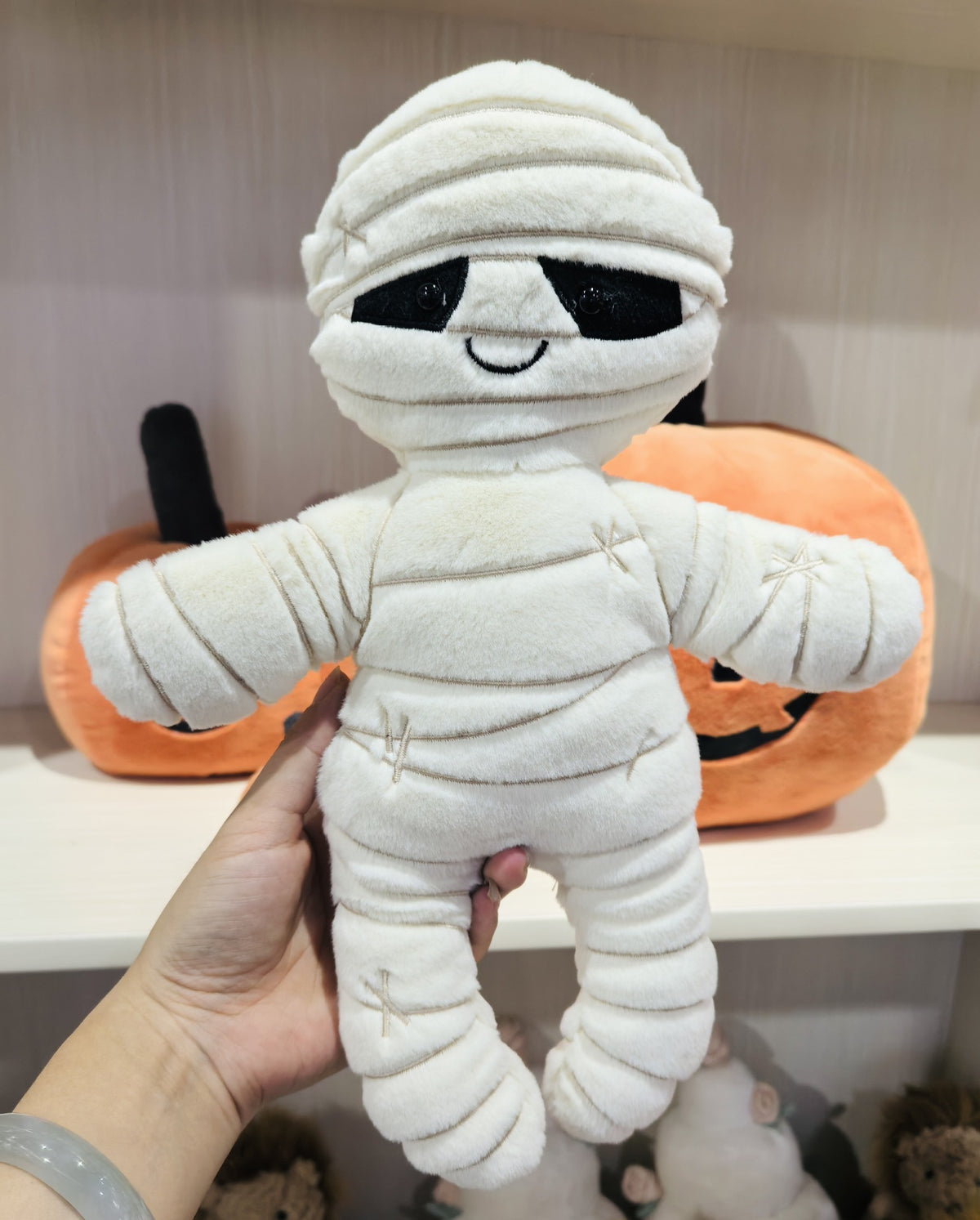 Halloween Pillow Plush Toy — in use