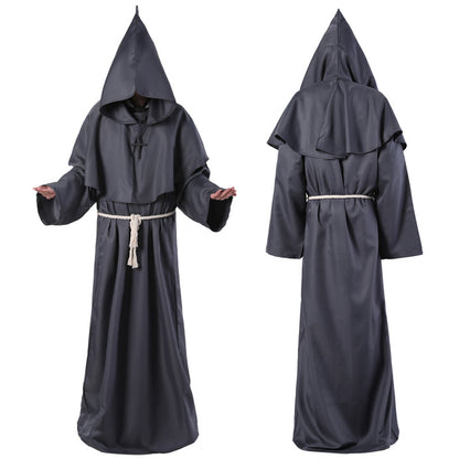 Halloween Costume Medieval Friar Wizard Costume — detail