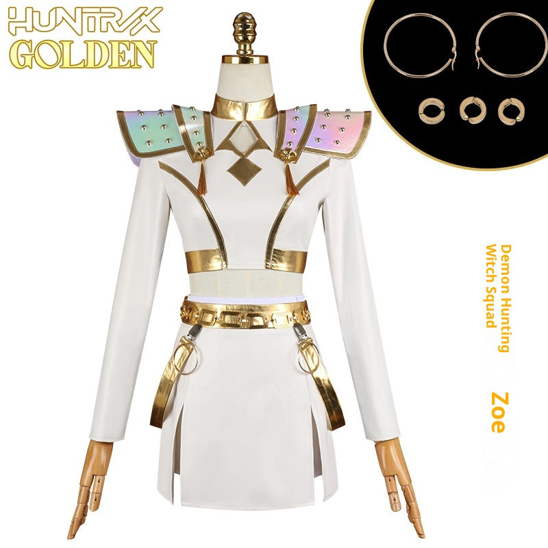 Kpop Witch Hunting Group Zoe Cos Costume — back view