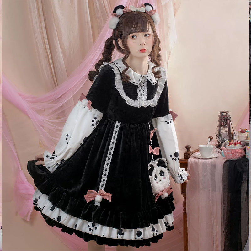 National Style Lolita Long Sleeve Dress — detail